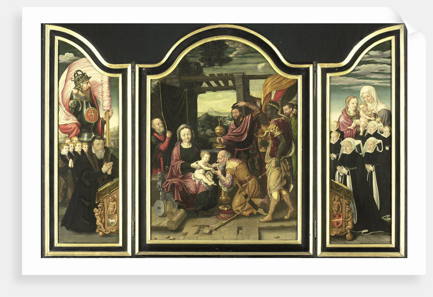 Triptych with Adoration of the Magi by Anonymous