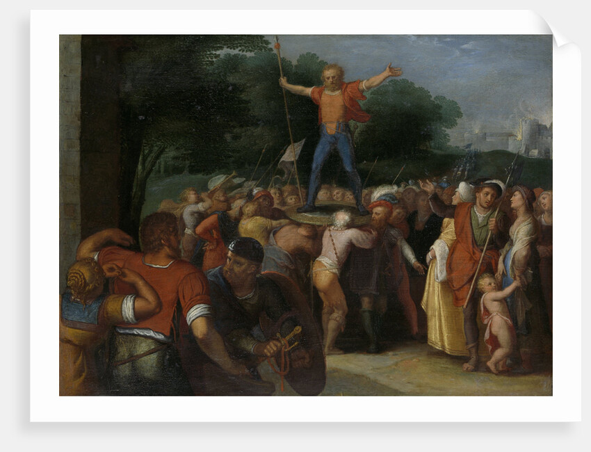Brinio Is Appointed Chief of the Caninifates, Brinio Raised on the Shield by Otto van Veen
