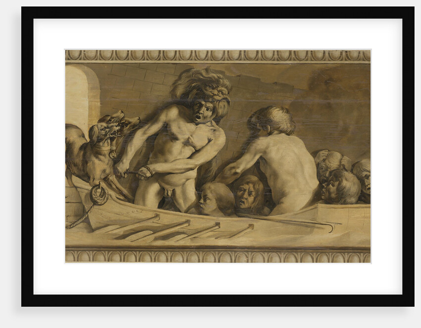 Hercules Gets Cerberus from the Underworld, Charon, the Ferryman of the Styx by Jacob van Campen