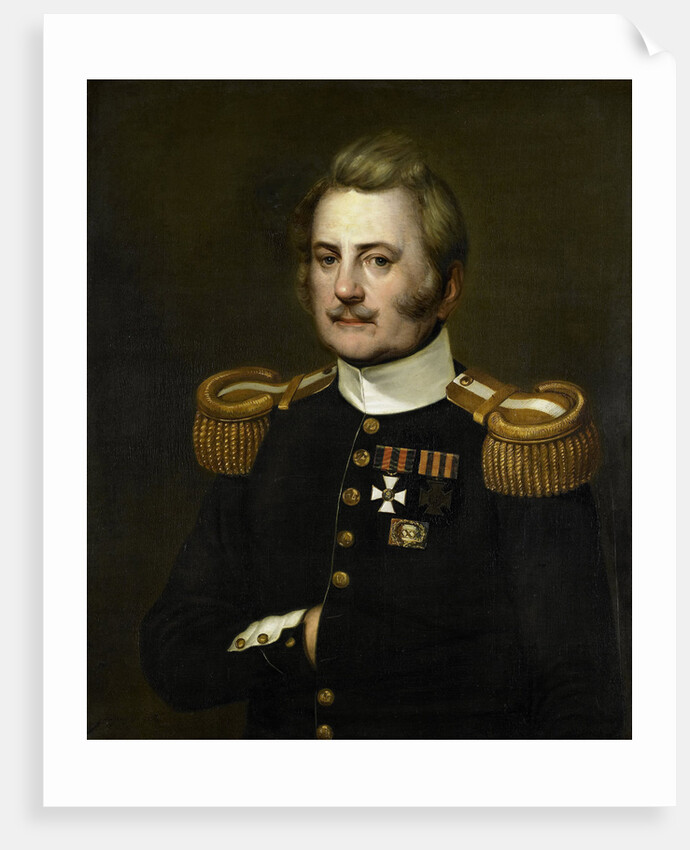 Portrait of J D B Wilkens, Lieutenant-Colonel in the Infantry by Jurjen de Jong