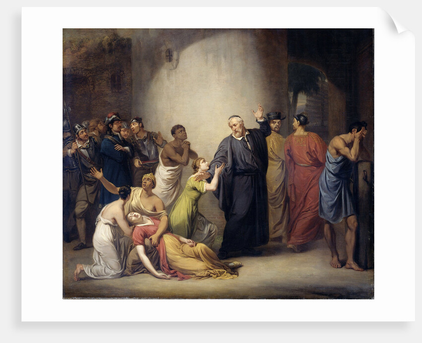 The Self-Sacrifice of Pastor Antonius Hambroek on Formosa, 1662 by Jan Willem Pieneman