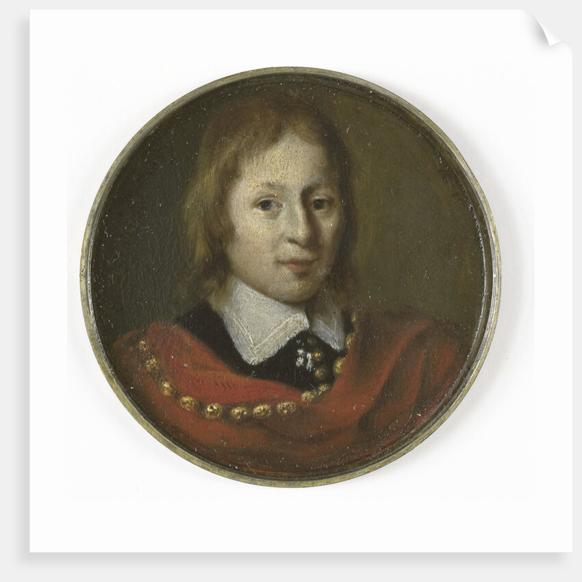 Portrait of a fifteen year old boy by Gerrit Lundens