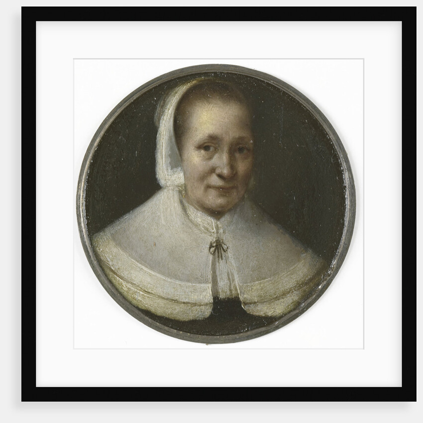 Portrait of a woman of fifty by Gerrit Lundens