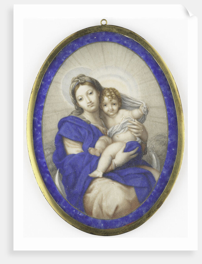 Madonna on the crescent moon by Felice Ramelli