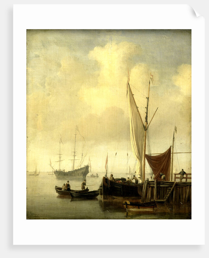 A Harbor by Willem van de Velde II