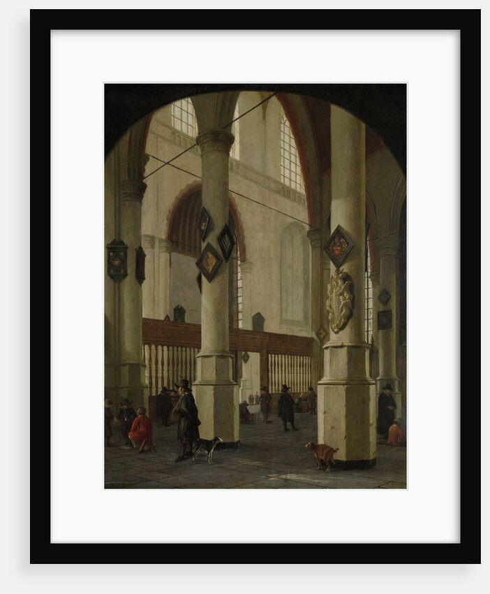 View of the Oude Kerk in Delft, The Netherlands by Hendrick Cornelisz. van Vliet