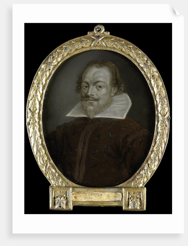 Portrait of Florentius Schoonhoven, Poet in Latin, Burgomaster of Gouda The Netherlands by Arnoud van Halen