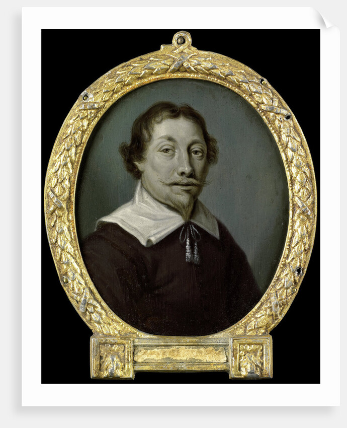 Portrait of Jan van der Veen, Pharmacist and Poet in Deventer The Netherlands by Arnoud van Halen