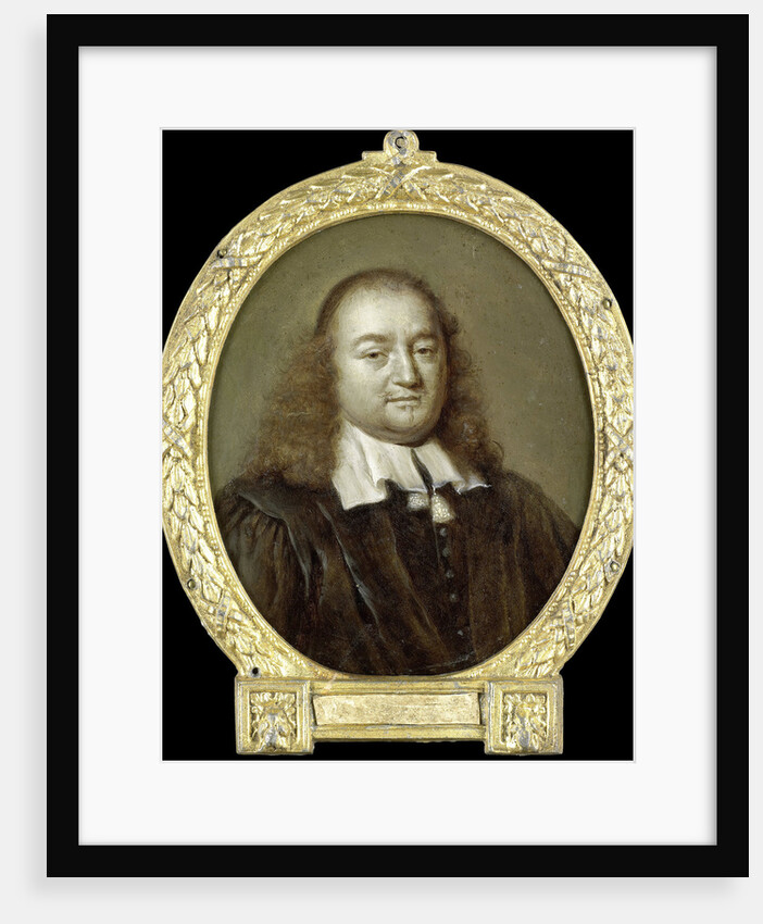 Portrait of Joannes Fredericus Gronovius, Philologist and Jurist, Professor in Leiden The Netherlands by Jan Maurits Quinkhard
