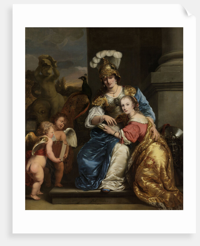 Margarita Trip as Minerva, Instructing her Sister Anna Maria Trip by Ferdinand Bol