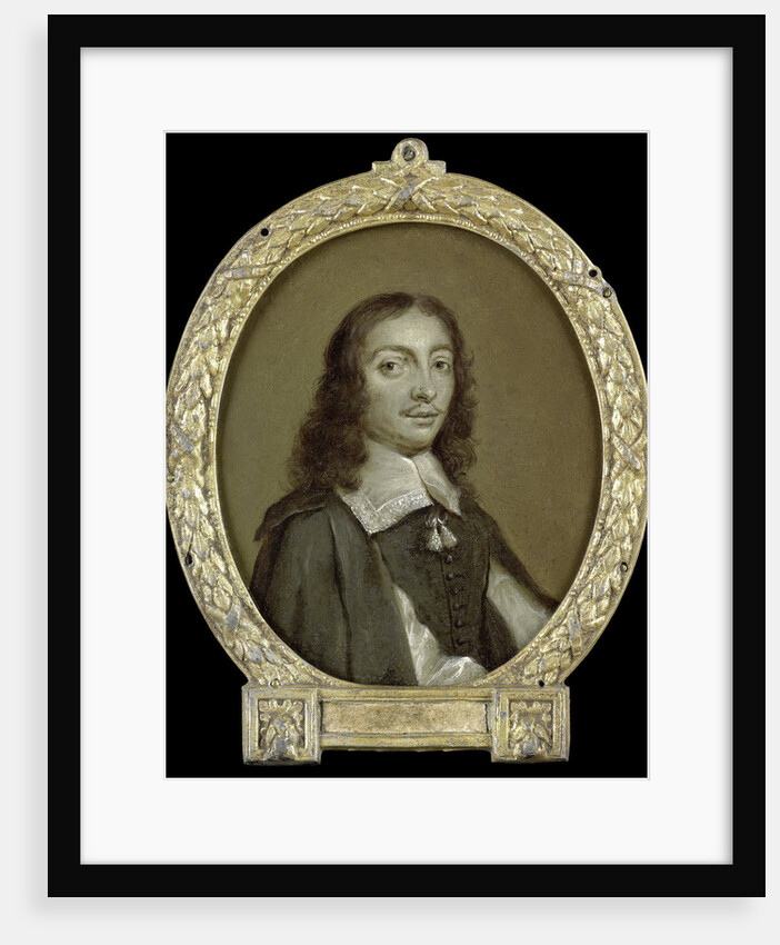 Portrait of Frans Godin, Poet in Brussels Belgium by Jan Maurits Quinkhard