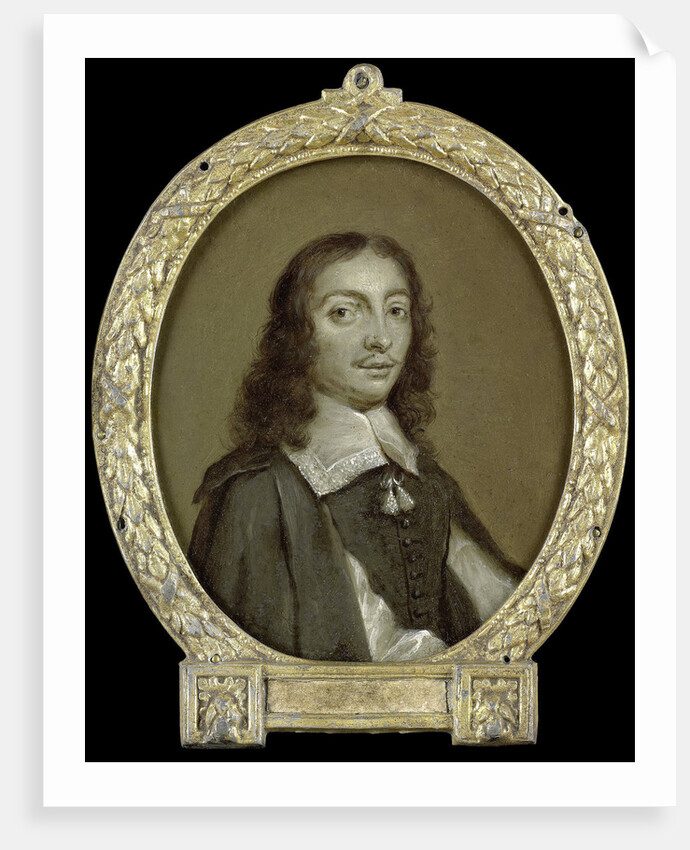 Portrait of Frans Godin, Poet in Brussels Belgium by Jan Maurits Quinkhard