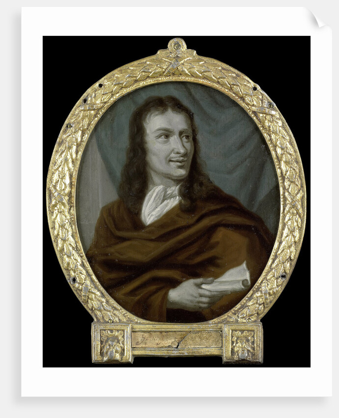 Portrait of Pieter Verhoek, Poet and Marble Painter in Amsterdam by Arnoud van Halen