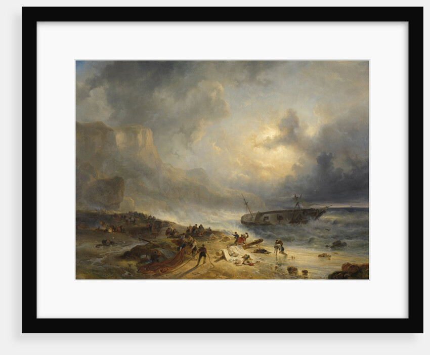 Shipwreck off a Rocky Coast by Wijnand Nuijen