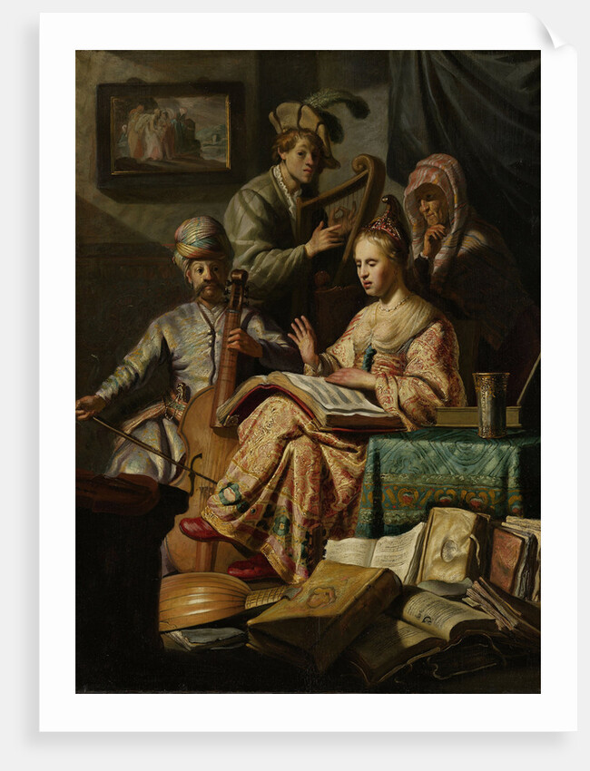 Musical Company by Rembrandt Harmensz. van Rijn