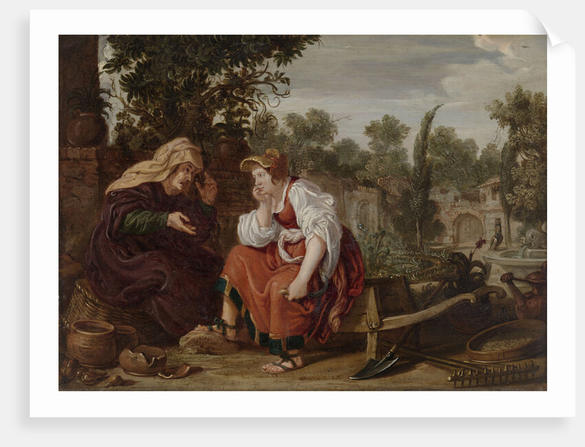 Vertumnus and Pomona by Jan Tengnagel