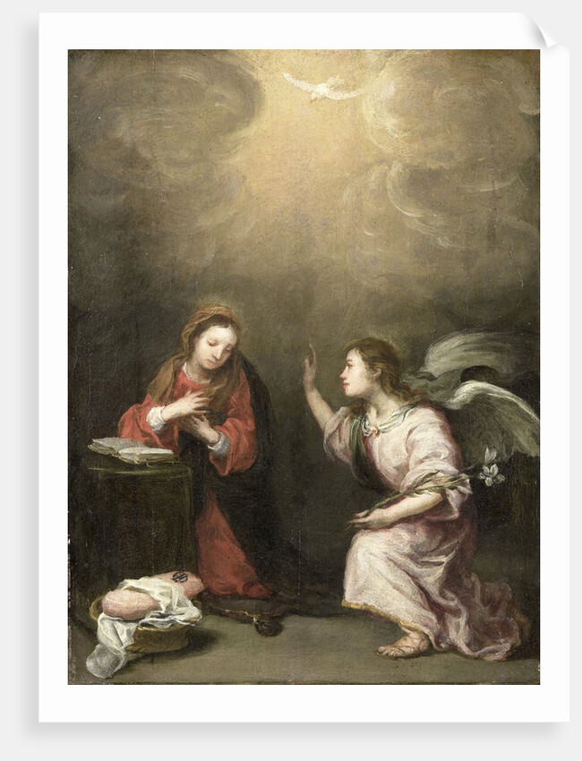 Annunciation to the Virgin by Follower of Bartolomé Esteban Murillo