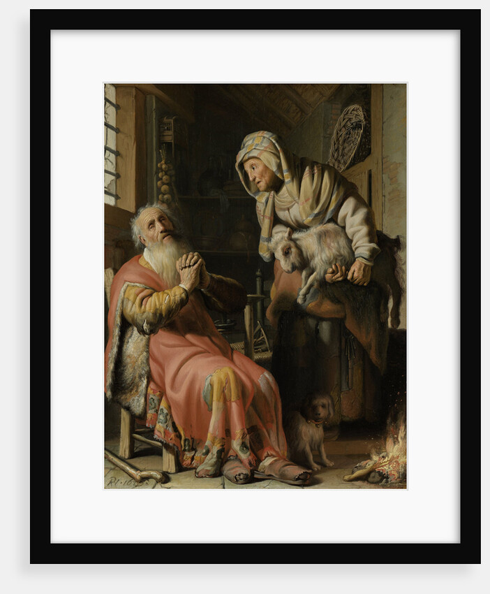 Tobit and Anna with the Kid by Rembrandt Harmensz. van Rijn