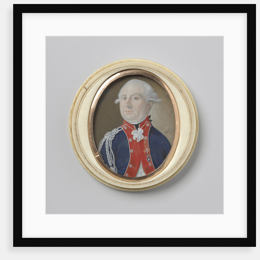Portrait of an officer, presumably R.T. van Kruissen by Simon Schaasberg