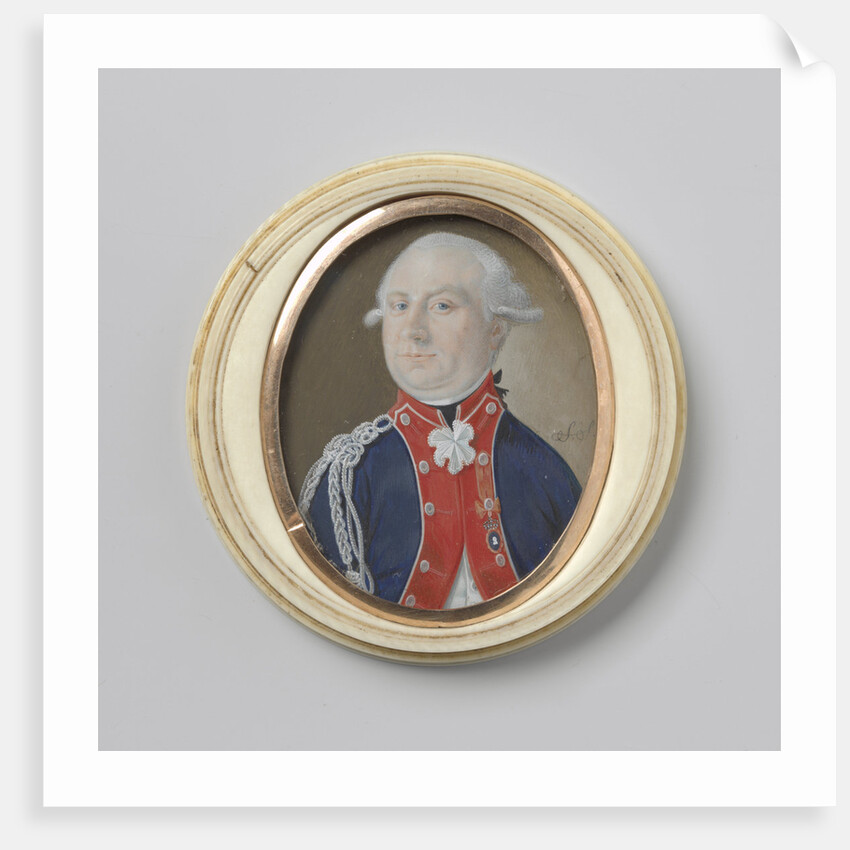 Portrait of an officer, presumably R.T. van Kruissen by Simon Schaasberg