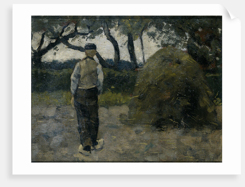 Farmer near a haystack, 1889 by Richard Roland Holst