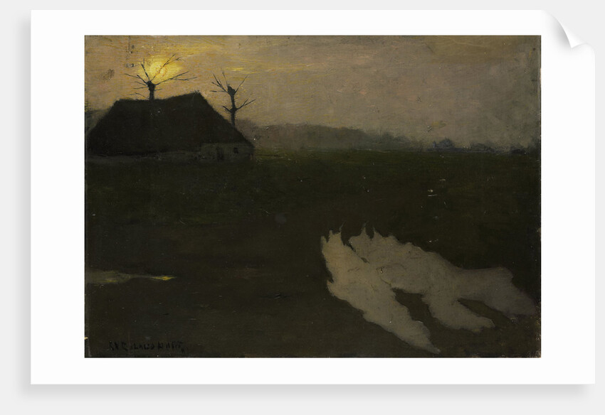 Evening landscape with moon, 1891 by Richard Roland Holst