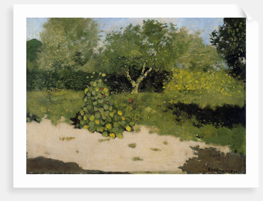 Garden Corner with nasturtium, Tropaeolum majus by Richard Roland Holst