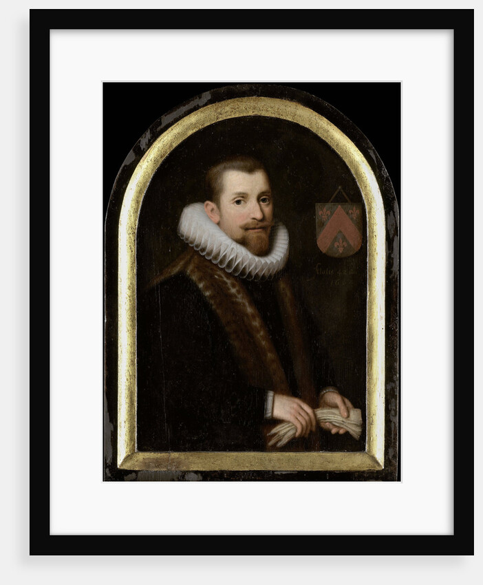 Portrait of Floris Gerritsz Overrijn van Schoterbosch by Cornelis Engelsz.