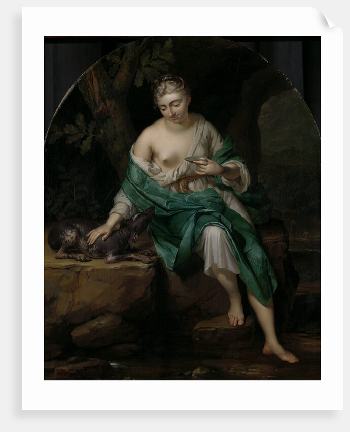 A Woman with a Dog by Herman van der Mijn