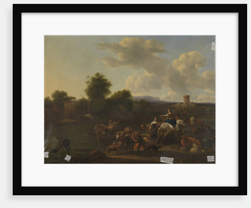 Ferry Boat by Nicolaes Pietersz. Berchem