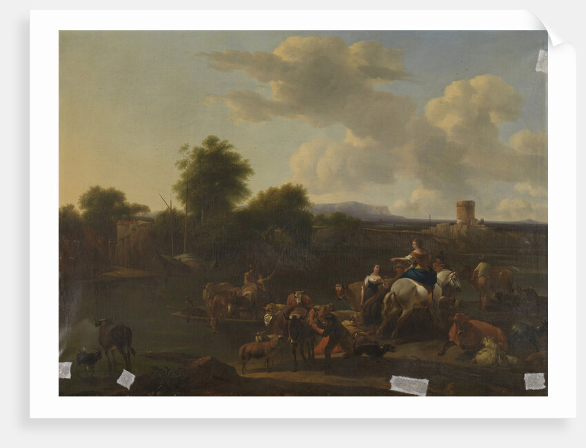 Ferry Boat by Nicolaes Pietersz. Berchem