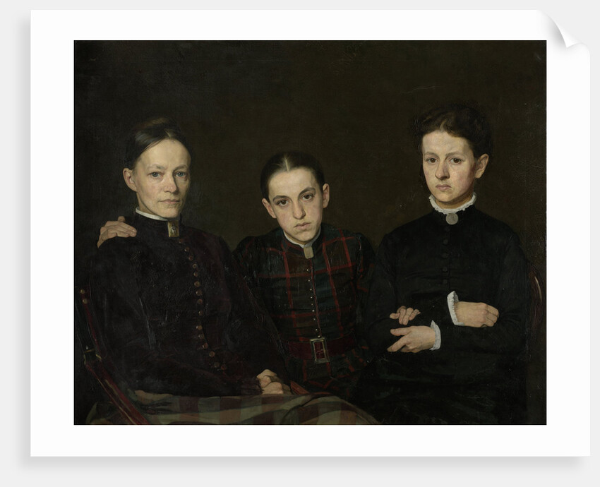 Portrait of Cornelia, Clara and Johanna Veth by Jan Veth