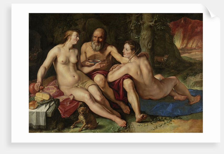 Lot and his Daughters by Hendrick Goltzius