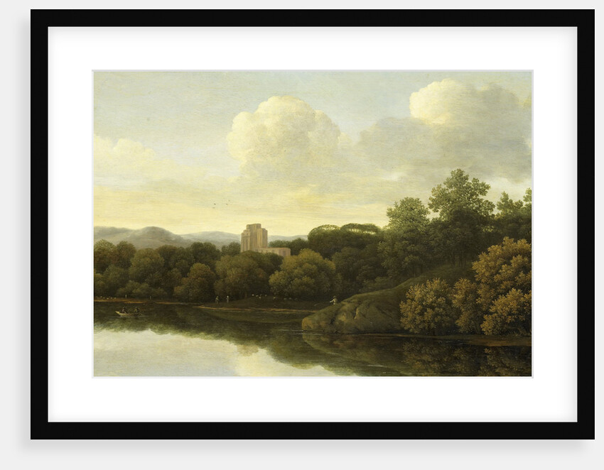 Wooded Landscape with River by Johan de Lagoor