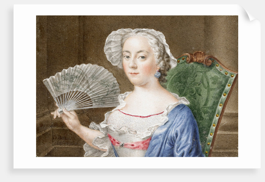 Portrait of a Lady with a Fan by Daniël Bruyninx