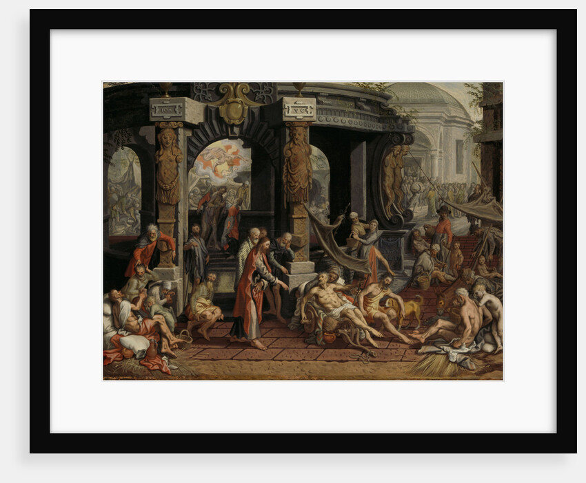 The Healing of the Paralytic, Pool of Bethesda by Pieter Aertsen