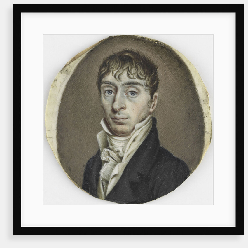 Portrait of a unknown man by Hendrik Willem Caspari