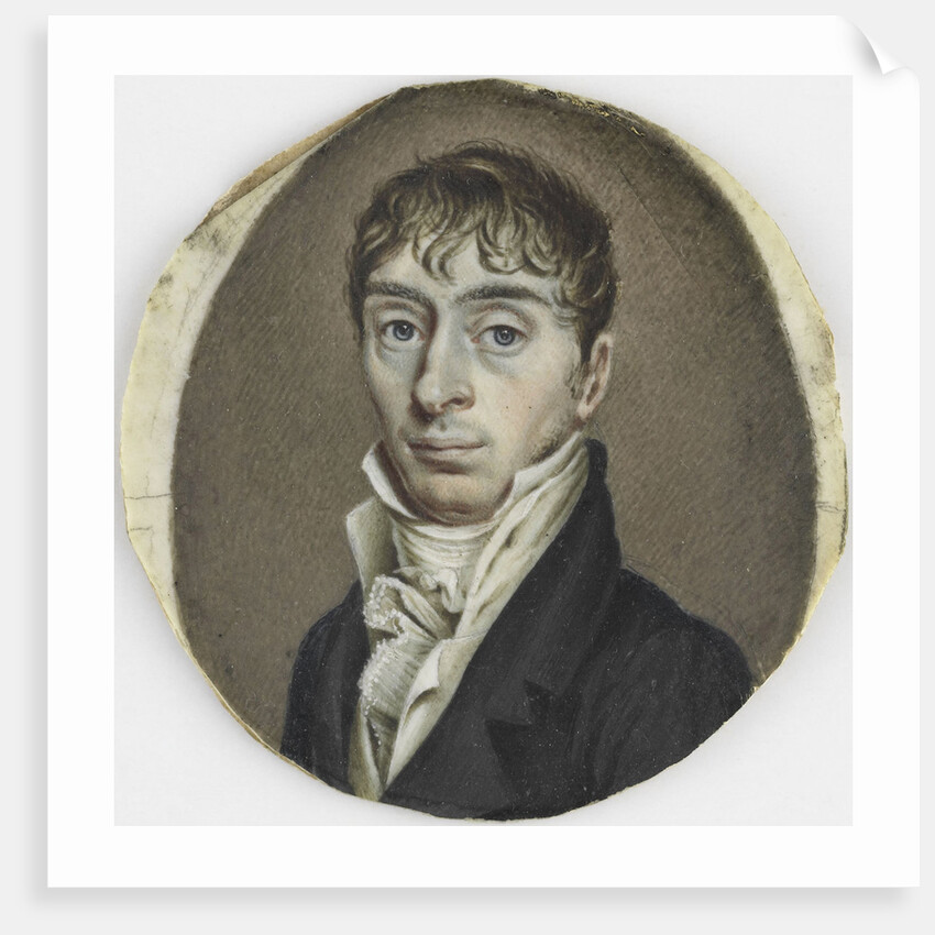 Portrait of a unknown man by Hendrik Willem Caspari