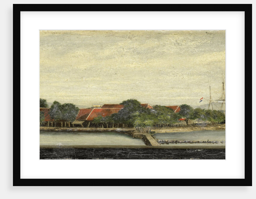 View of the island Kuiper in the bay of Batavia Jakarta Indonesia by Jacob Pieter Mercier