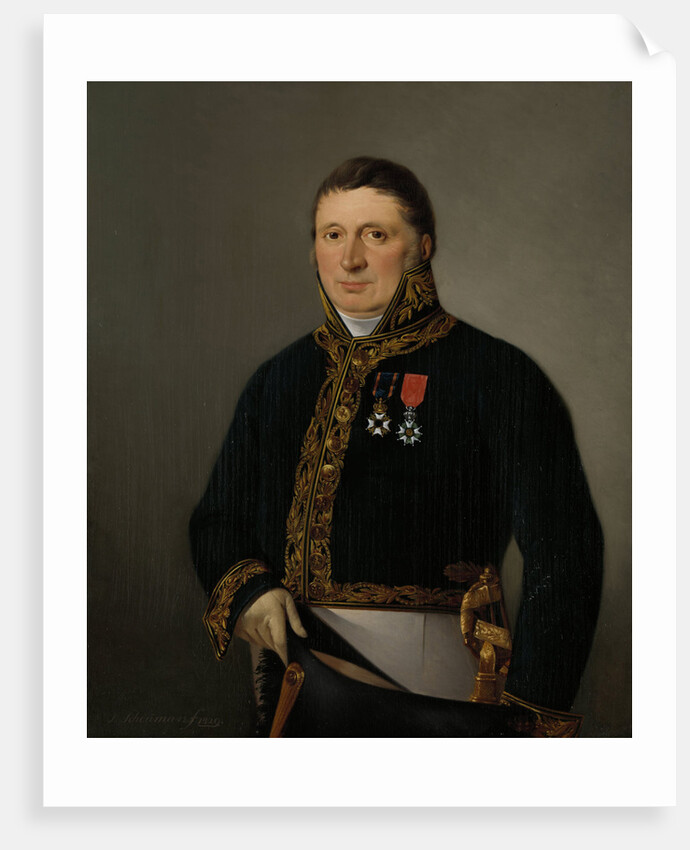 Portrait of Inspector-General A.F. Goudriaan by Izaak Schouman