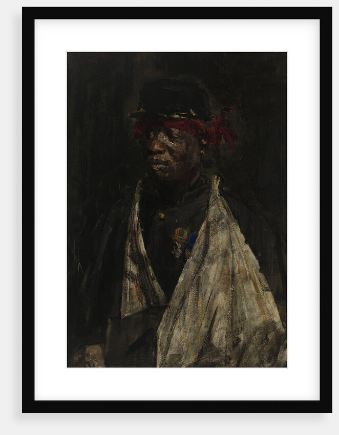Portrait of a Wounded KNIL Soldier by Isaac Israels