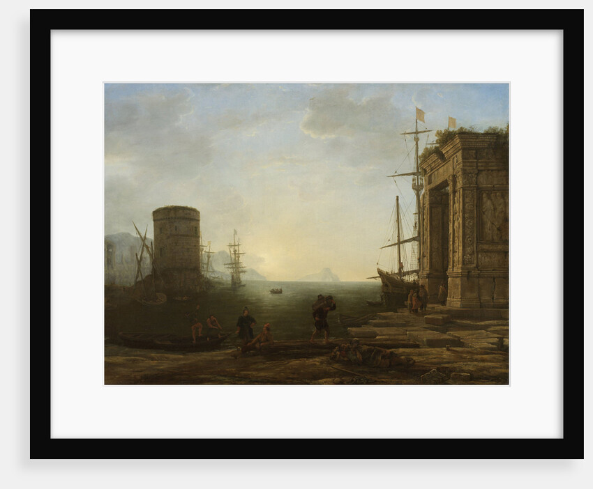 Harbour at Sunrise, Gellée, Le Lorrain by Claude