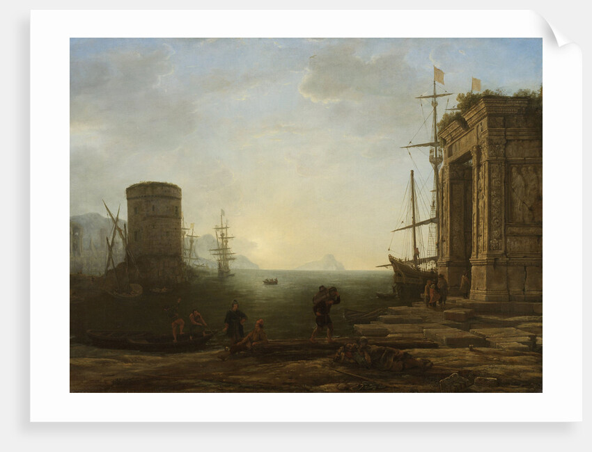 Harbour at Sunrise, Gellée, Le Lorrain by Claude