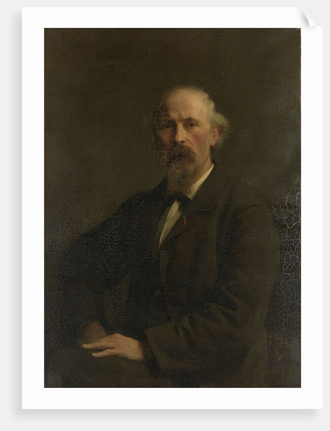 Portrait of Pieter Stortenbeker, 1828-1898, painter by Pieter de Josselin de Jong