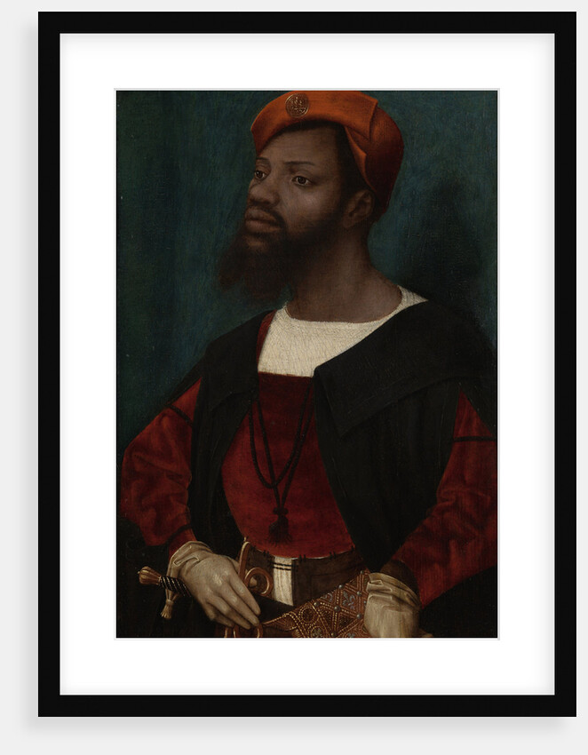 Portrait of an African Man, Christophle le More? by Jan Jansz Mostaert