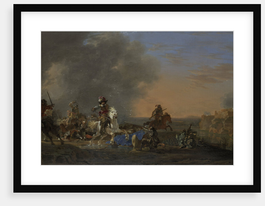 Cavalry Charge at Sunset by Jan Asselijn