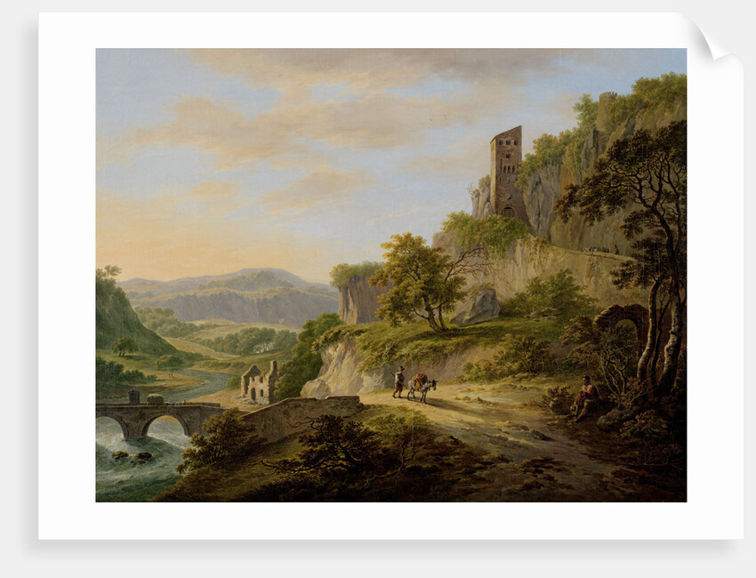 View on Civita Castellanain the province of Viterbo, Italy by Daniël Dupré