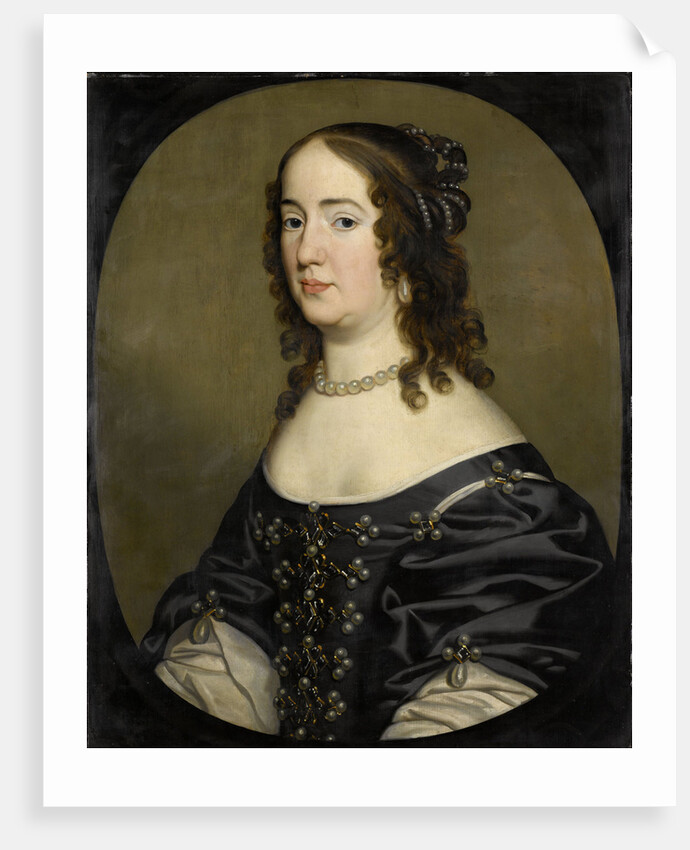 Portrait of Amalia, consort of Frederick Henry, Prince of Orange by Workshop of Gerard van Honthorst