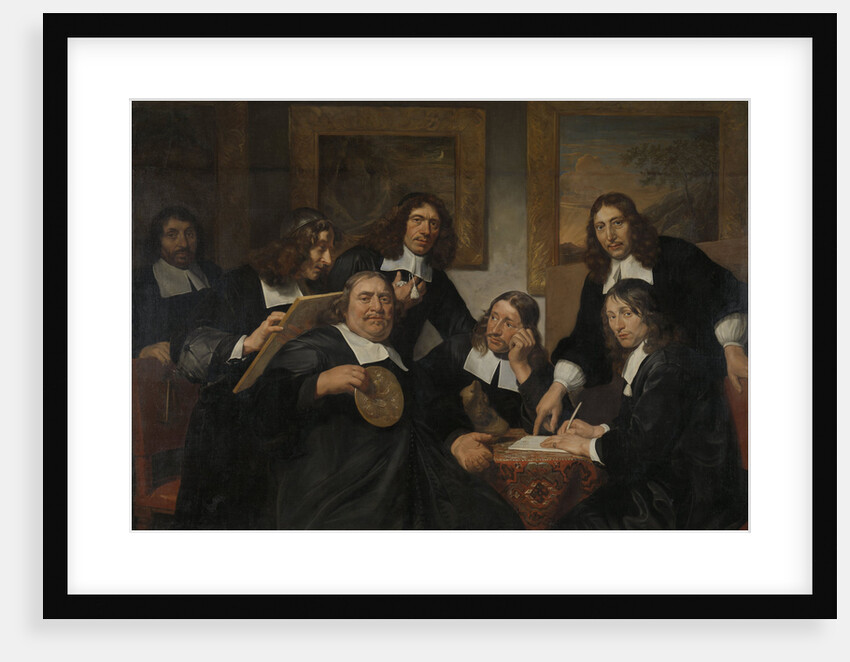 The Syndics of the Guild of Saint Luke in Haarlem, 1675, The Netherlands by Jan de Bray