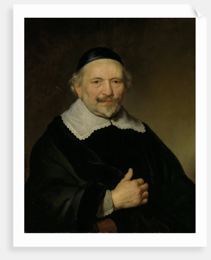 Portrait of a Man, possibly Augustijn Wtenbogaert, or Johannes Wtenbogaert, Tax Collector of Amsterdam by Govert Flinck